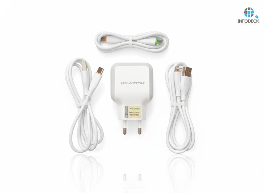 Kit carregador 2USB + cabo TIPO C + Cabo Iphone + Cabo V8