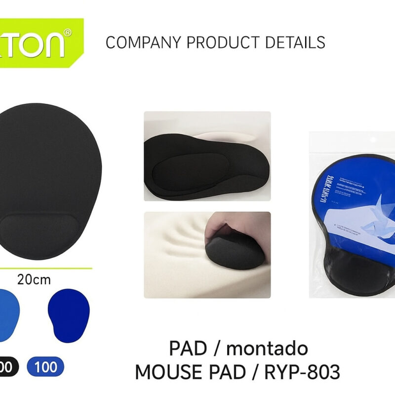 Mouse Pad Ergonômico com Apoio de Pulso 24cm