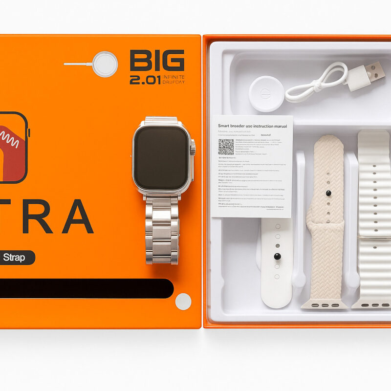 Smartwatch Ultra + 7 pulseiras