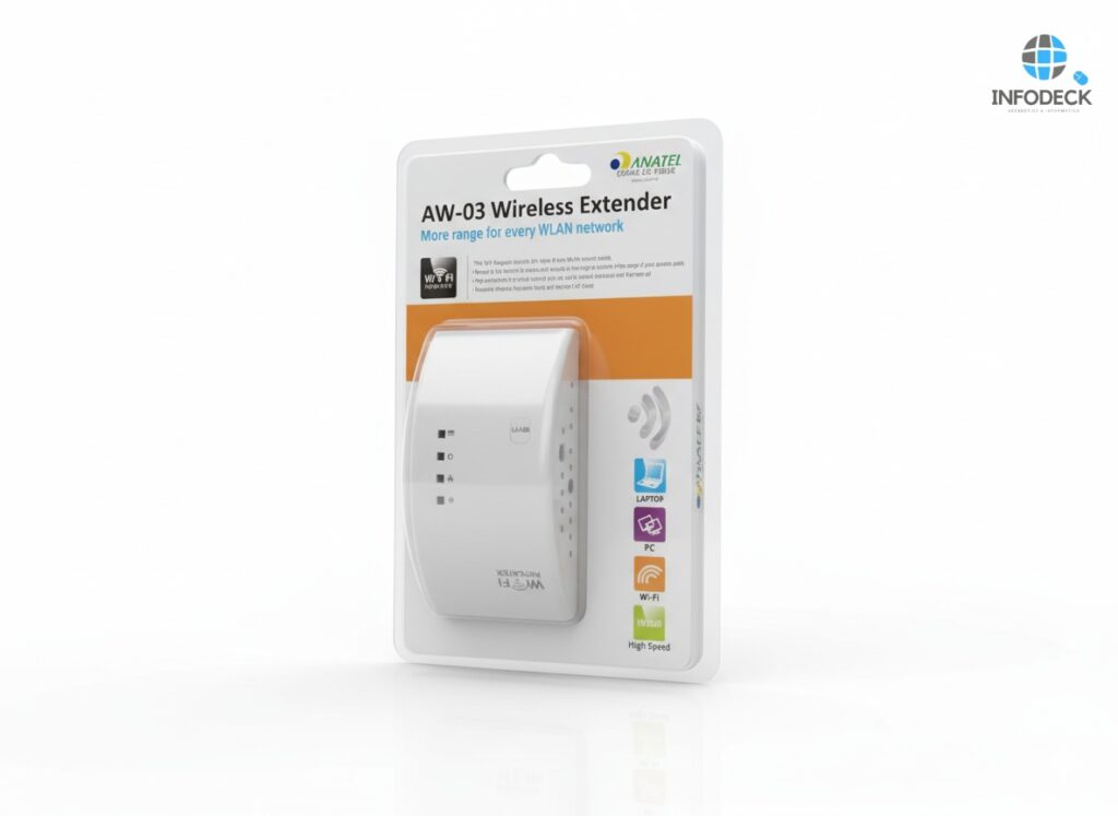 Repetidor de Sinal Wi-Fi AW-03 Wireless Extender